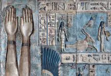 Setting of the sun. Egypt